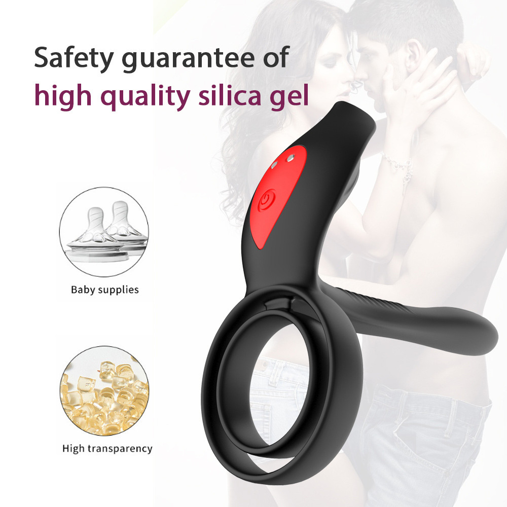 Dual Cock Ring Vibrator ສໍາລັບຄູ່ຜົວເມຍ