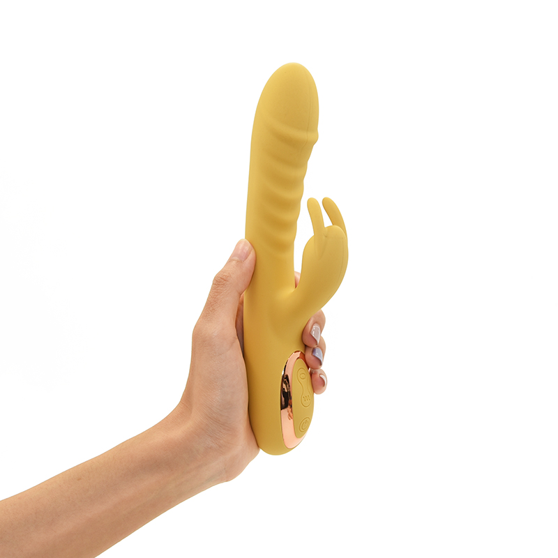 ລາຄາໂຮງງານໃຫຍ່ Rabbit Dildo Thrusting Vibrator Sex Toy ສໍາລັບແມ່ຍິງ 10 ຄວາມຖີ່ vibrations