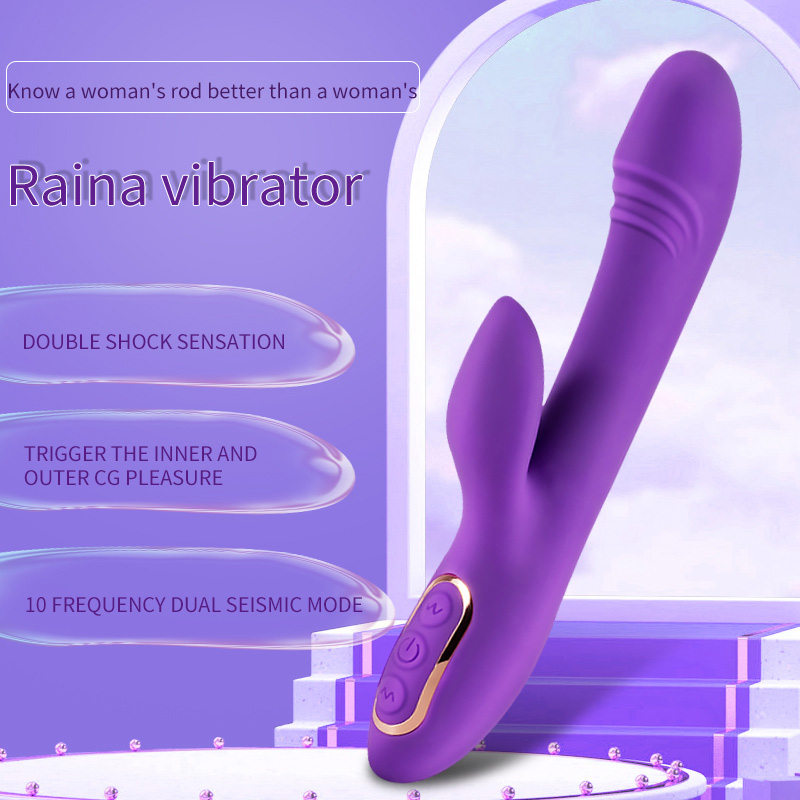 G Spot Rabbit Vibrator Clitoris Massager ສໍາລັບແມ່ຍິງສີມ່ວງ