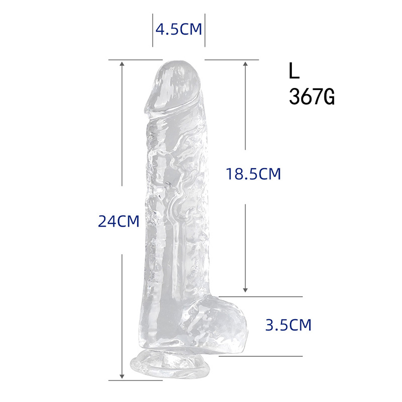 Huge Transparent Realistic Dildos Suction Cup ຮູທະວານທີ່ແທ້ຈິງຂອງຫຼິ້ນທາງເພດສໍາຫລັບແມ່ຍິງ