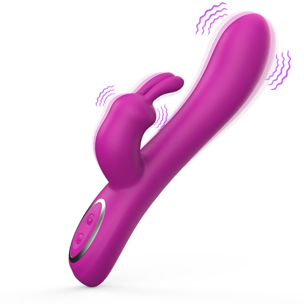 Rabbit Head G-spot Vibrator For Beginners Clit Stimulator Dildo Vibrator USB ເຄື່ອງສັ່ນຜະລິດຕະພັນສໍາລັບຜູ້ໃຫຍ່