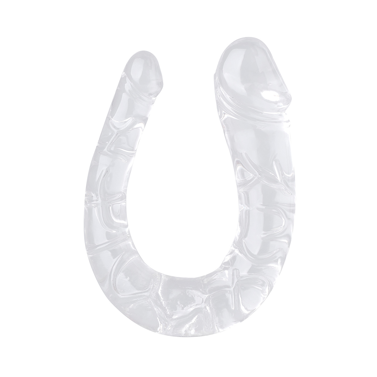 U Shape Soft Jelly Double Dildos Anal Butt Plug G-Spot Vagina Masturbator Sex Toys ສໍາລັບແມ່ຍິງ