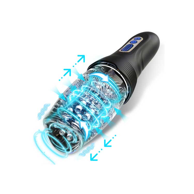 ຂາຍສົ່ງເຄື່ອງຫຼ່ຽມ vibrating Vacuum Cup Masturbator elegant ສໍາລັບຜູ້ຊາຍ